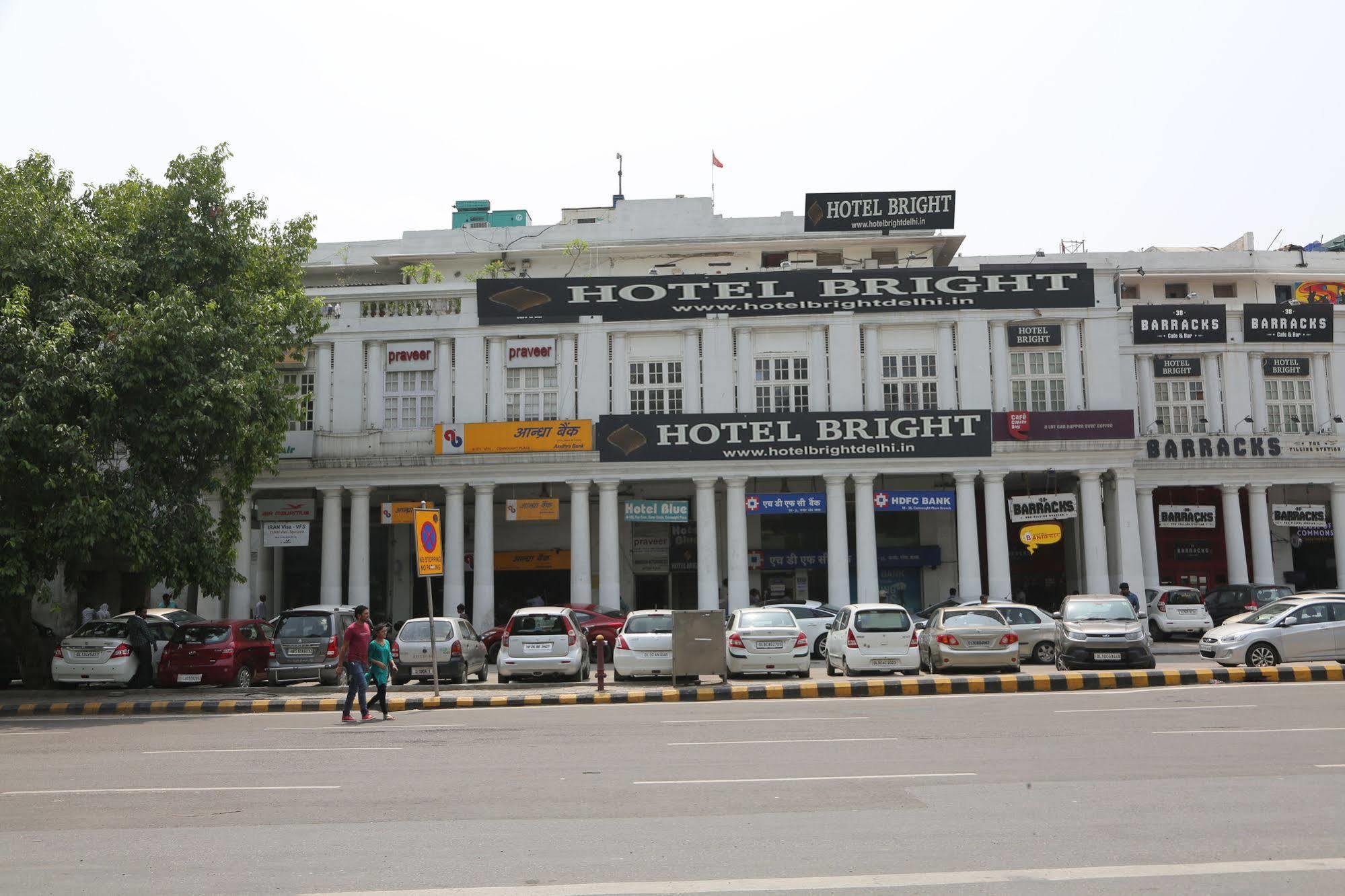 Hotel Bright Nueva Delhi Exterior foto